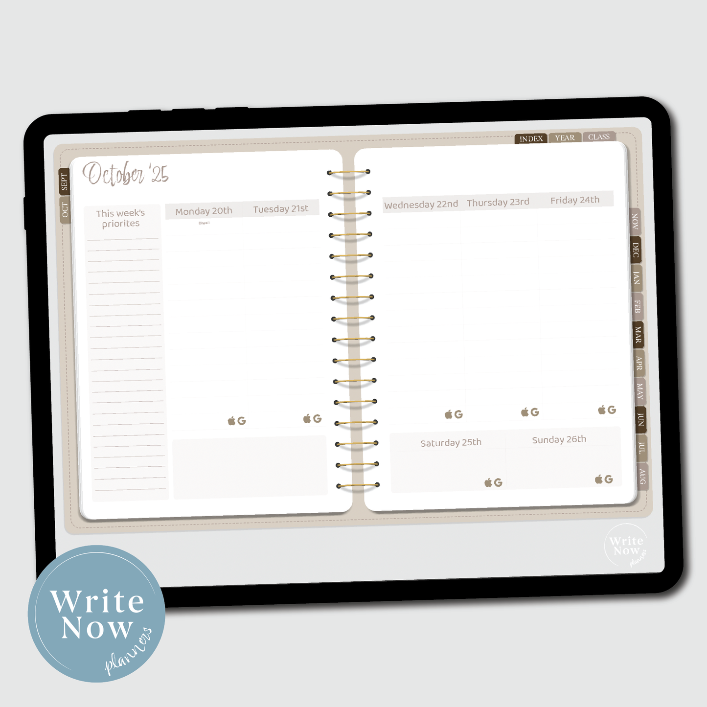 Beige Ultimate Teacher Planner 25-26