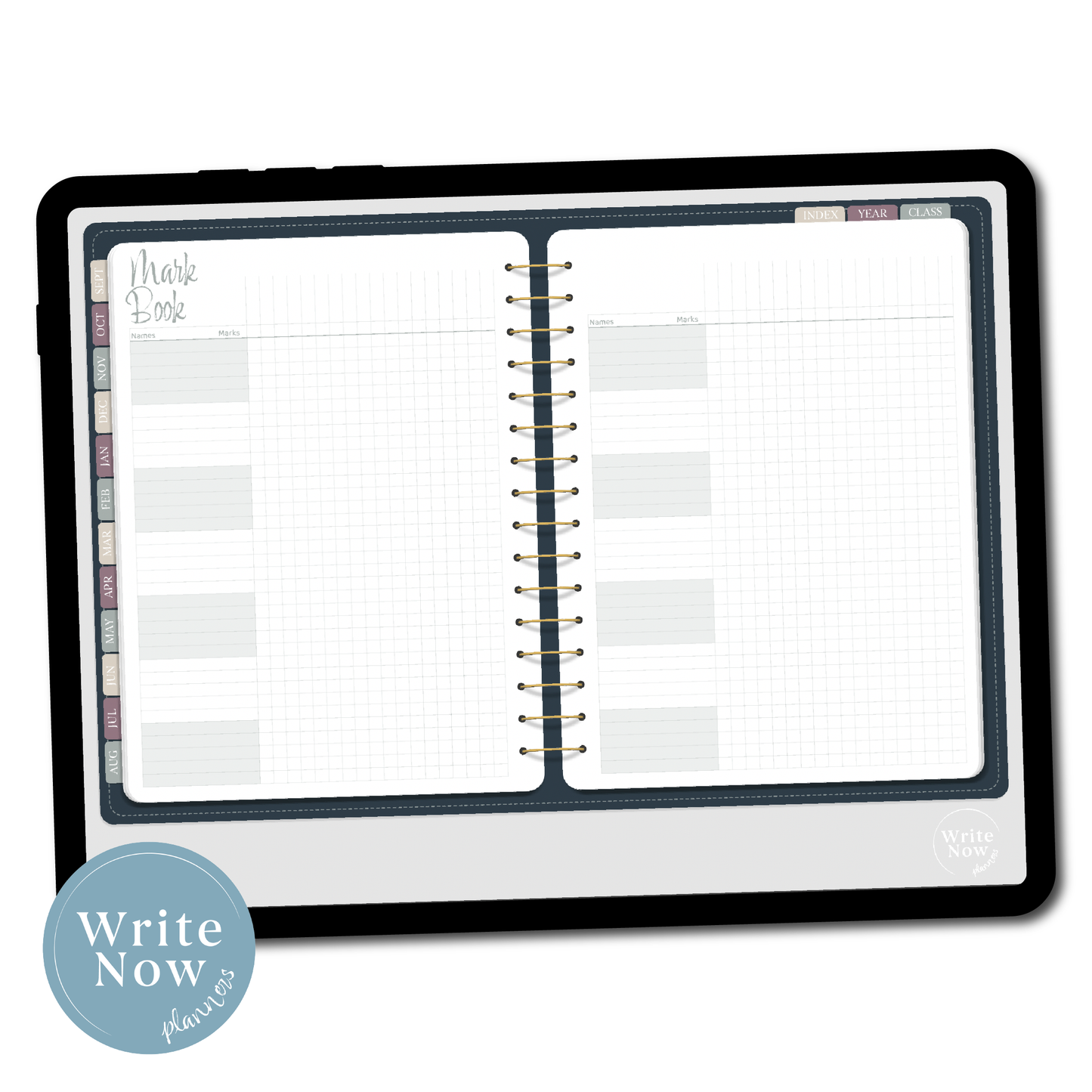 Navy Ultimate Teacher Planner 25-26