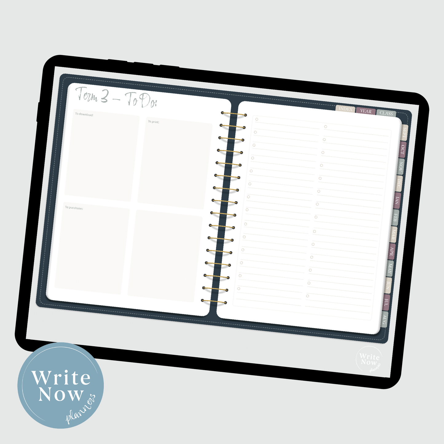 Navy Ultimate Teacher Planner 25-26