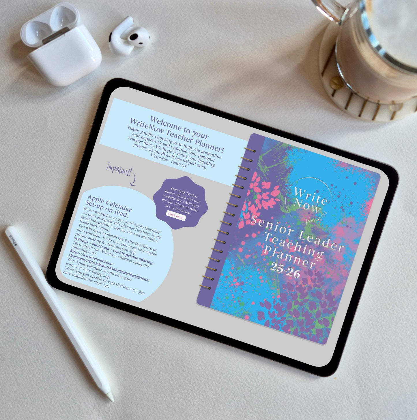 Senior Leader Ultimate Teaching Planner Abstract Colours