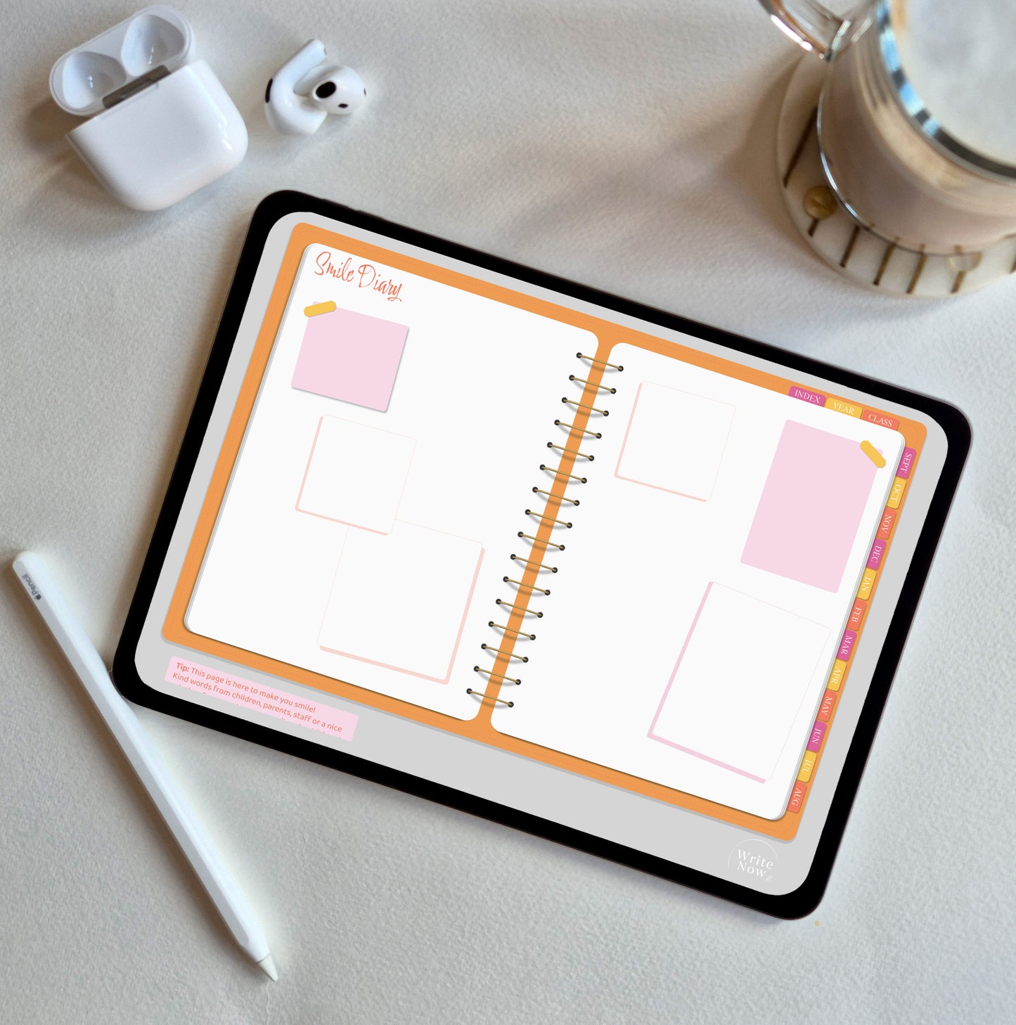 Orange Pink Polka Dot Ultimate Teacher Planner 25-26