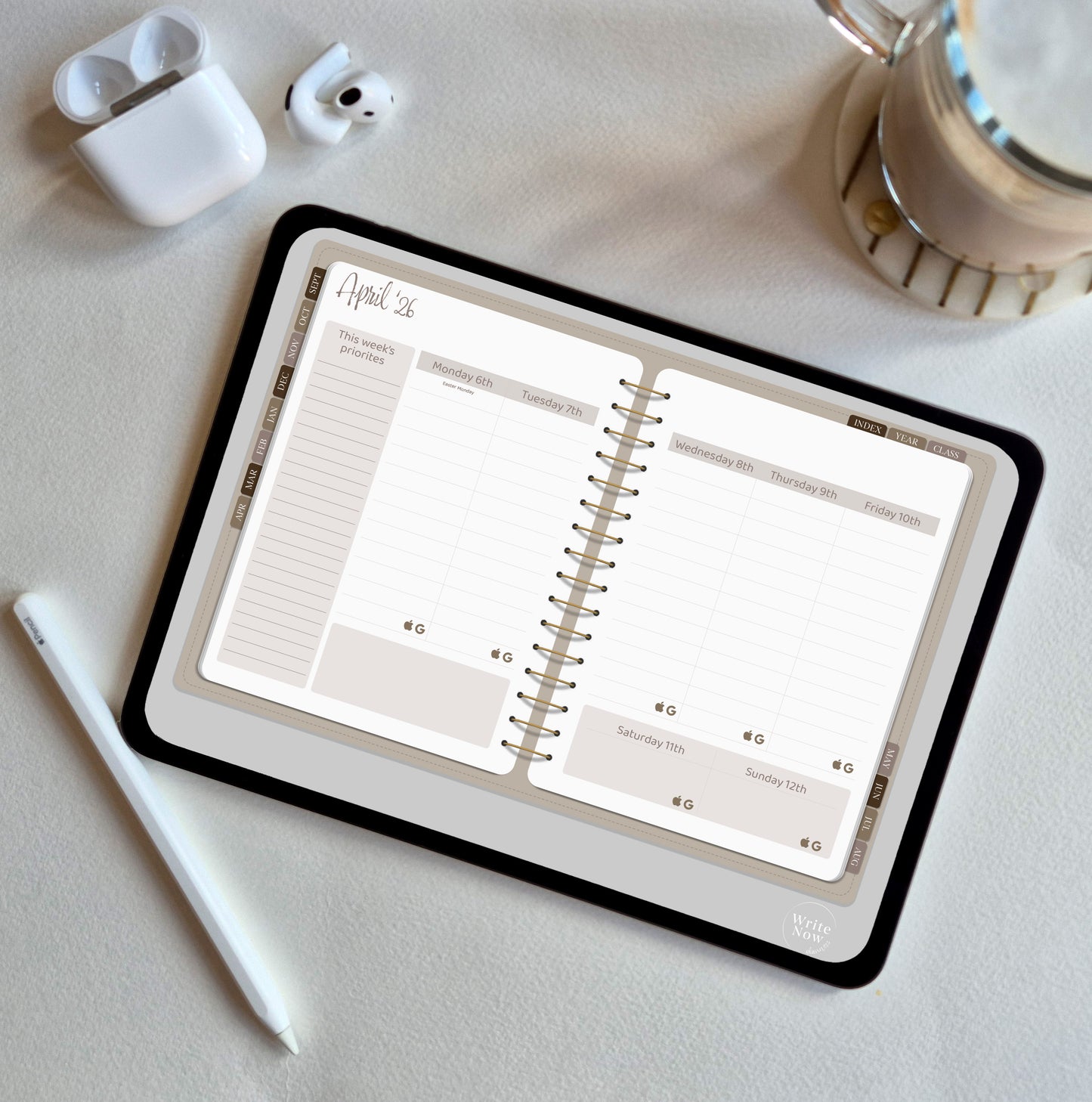 Beige Ultimate Teacher Planner 25-26