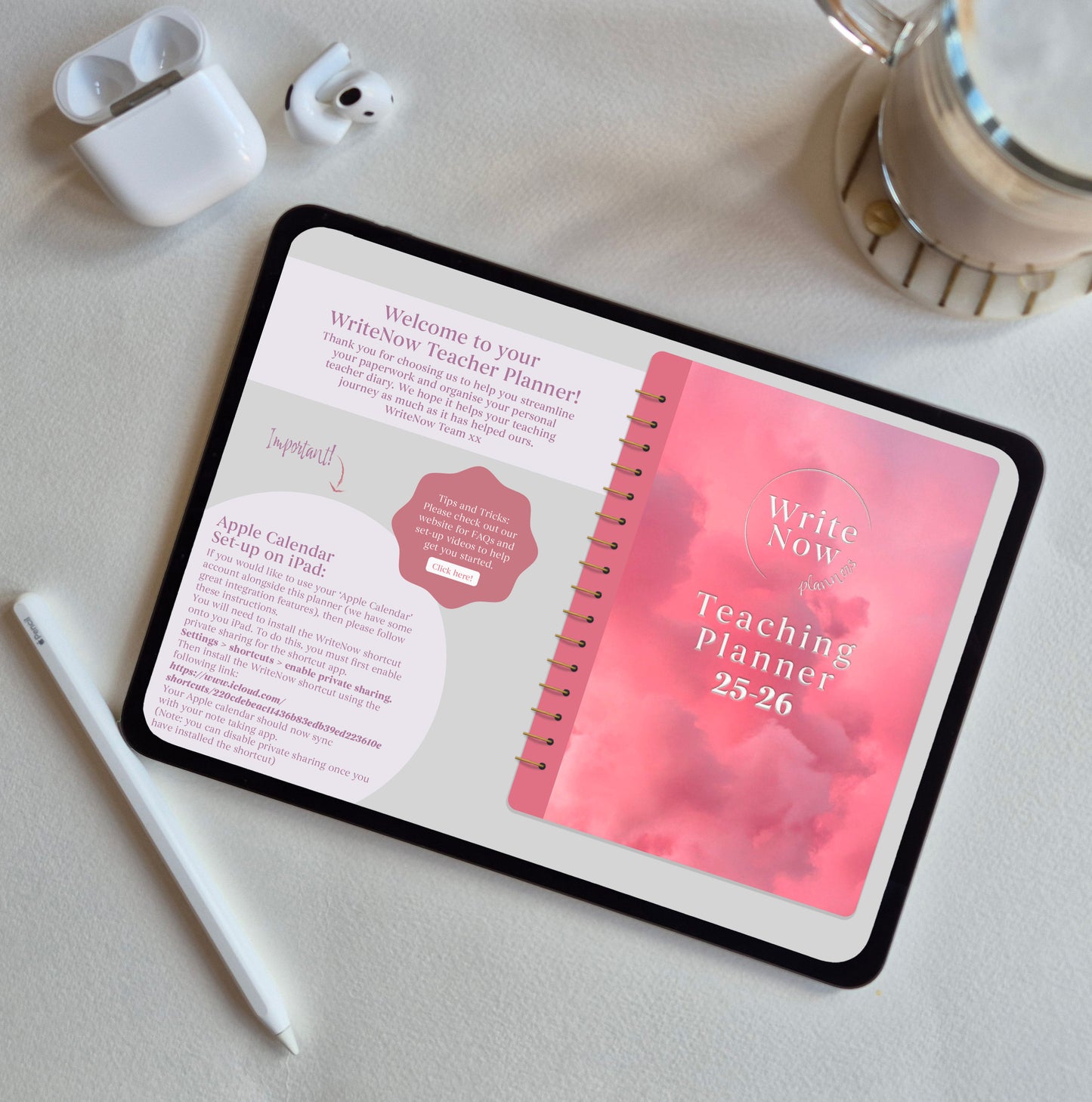 Pink Clouds Ultimate Teacher Planner 25-26