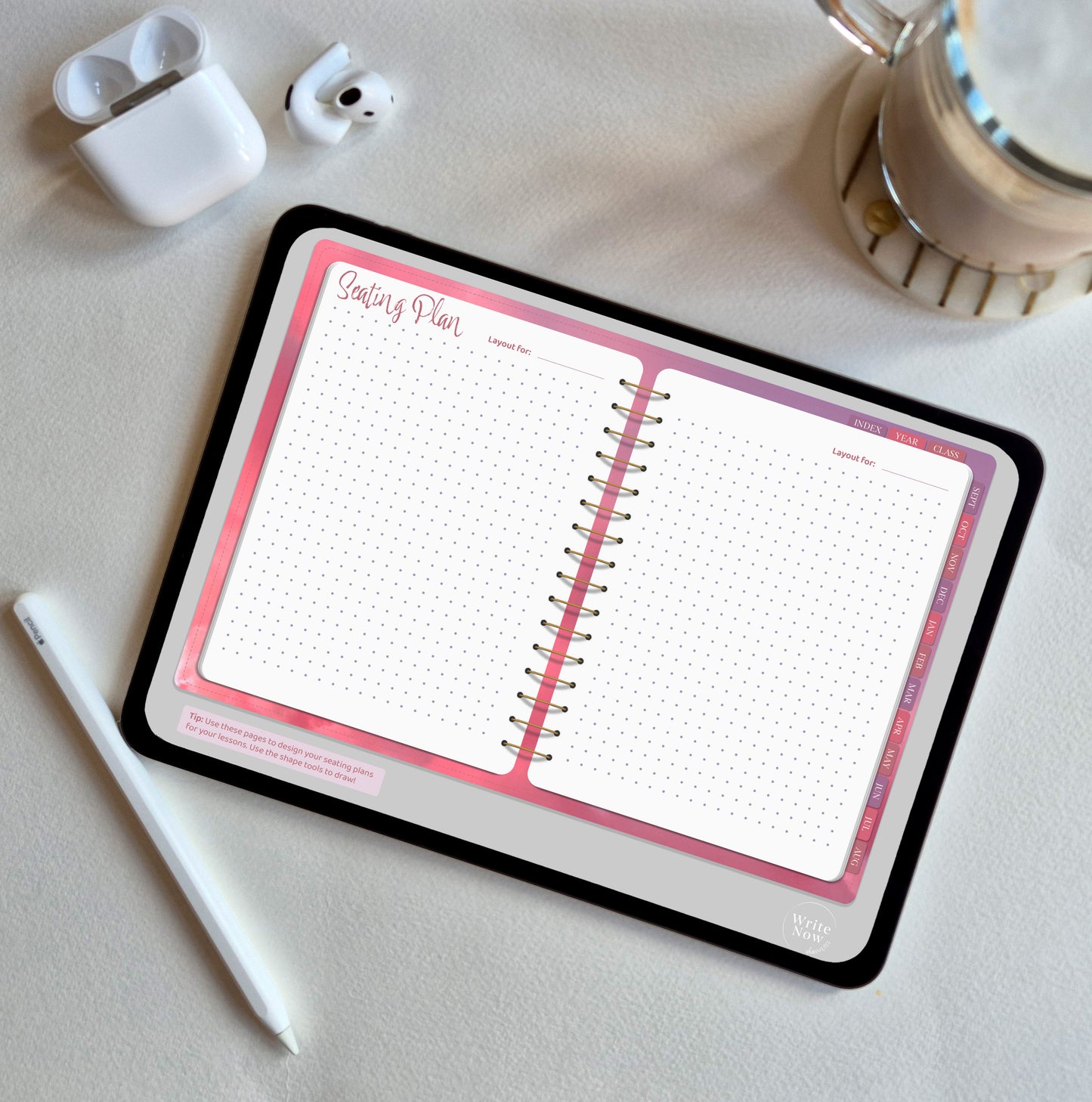 Pink Clouds Ultimate Teacher Planner 25-26
