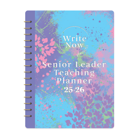 Senior Leader Ultimate Teaching Planner Abstract Colours