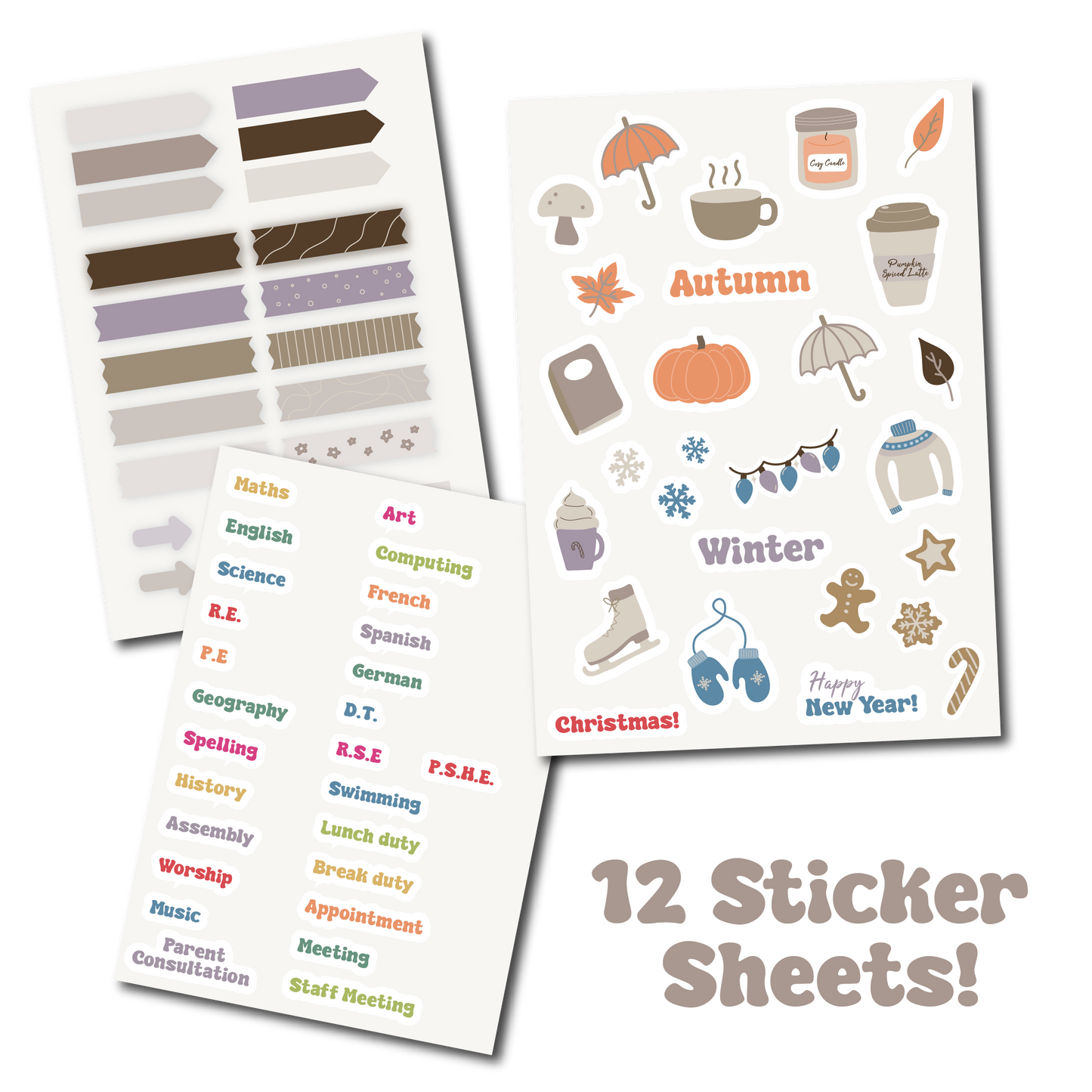 Digital sticker pages download