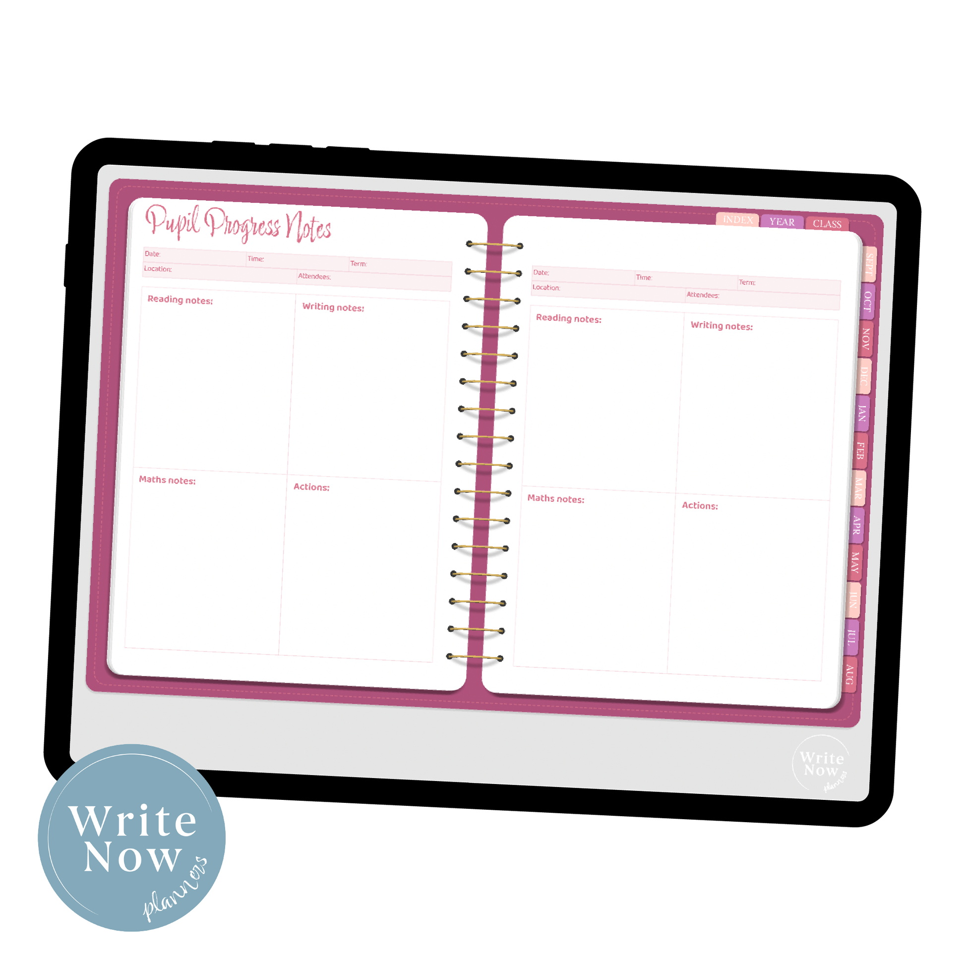 Digital teacher planner 